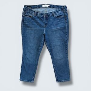 Torrid Denim Skinny Jeans Medium Wash Size 20 Cropped Ankle